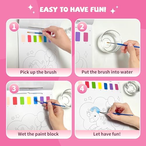 Mess free water coloring activity set for travel