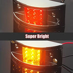 LiLoom rectangular trailer marker light showing the durable plastic lens and chrome-plated protective frame
