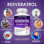Toplux Resveratrol supplement 90 capsules packaging