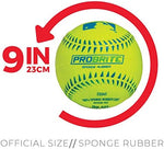 Youth baseball player holding a Franklin Sports neon teeball
