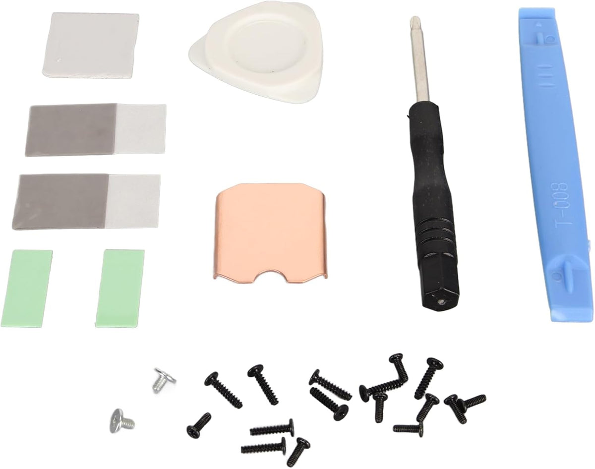 Steam Deck SSD Heatsink Thermal Pad, M.2 2230 NVME SSD Copper Heat Sink Cooling Thermal Pastes Back Cover Opening Tools, Replacements Screwdriver Repair Kit for SSD - Image 9