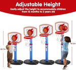 Joyin adjustable basketball goal with flame backboard design