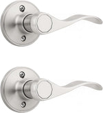 KNOBWELL 3 Pack Interior Door Knobs, Brushed Nickel Dummy Lever Door Handles Non-Function Inactive Closet Door Knobs(Right Handed) - Image 9