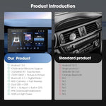 Side profile of Haudio 2GB 32GB double din car head unit