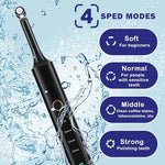 Jvuouxy dental cleaning kit showing 4 speed modes and accessories