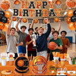 Basketball party decorations set packaging display
