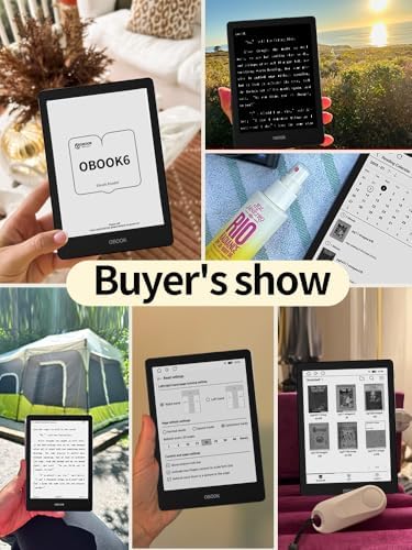 Obook6 eReader slim design held in hand