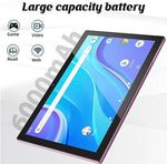 NOVOJOY 2 in 1 Tablet 10 Inch Android 15 Tableta, Tablets with Keyboard, Mouse, Case, Stylus, 32GB ROM+8GB RAM, 2MP+8MP Dual Camera, Quad Core Processor, 6000mAh Battery, 10.1 in FHD Tab Pink - Image 4