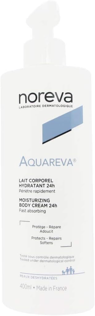 Noreva Aquareva 24H Moisturising Body Cream, 400 ml - Image 1