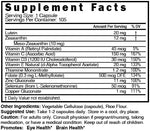 Authentic Nature's Fusions eye health supplement bottle