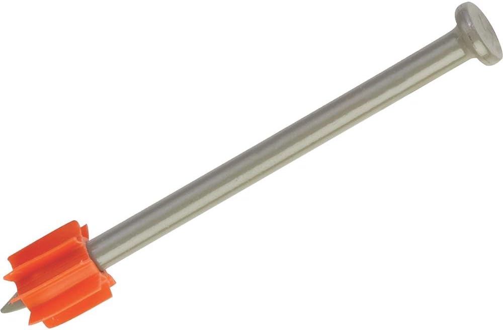 ITW Brands Ramset powder fastening systems 2-1/2-inch pin front view heavy-duty drive pin