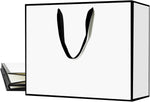 White and Black Gift Bags,6Pcs 17"x5.5"x12.6" Large Gift Bags with Handles | Kraft Paper Shopping Bags with Ribbon Handles,Gift Wrap Bags for Wedding,Birthday,Christmas,Anniversary - Image 12