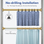 Alskarhem tension curtain rod used as a room divider