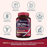 Doctor's Recipes Iron Supplement 60 coated tablets premium imported packaging overview