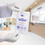 GauzeCare sterile post op first aid dressing pads displaying blue indicator line