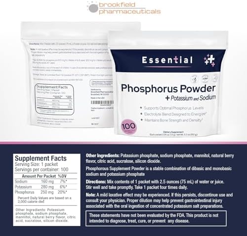 Authentic USA imported sodium and potassium phosphate powder box