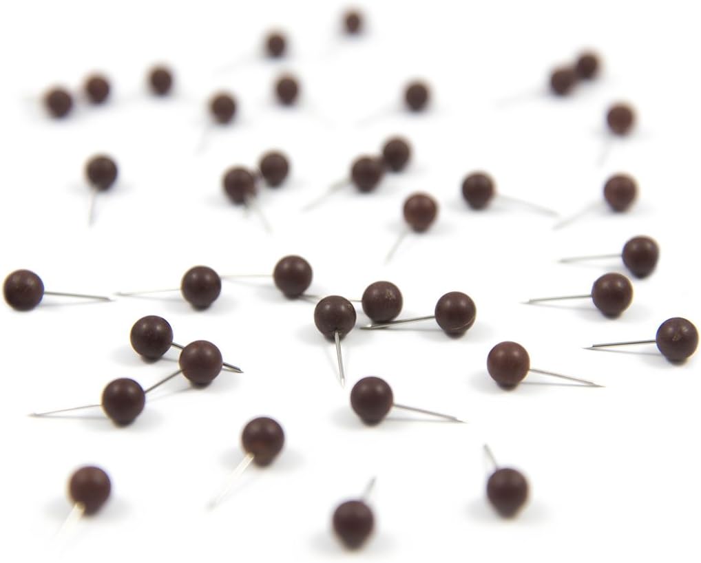Dark Chrome Map Push Pins by Conquest Maps. Black Silver Glossy Metallic Pushpins for Modern or Classic Look - Image 10
