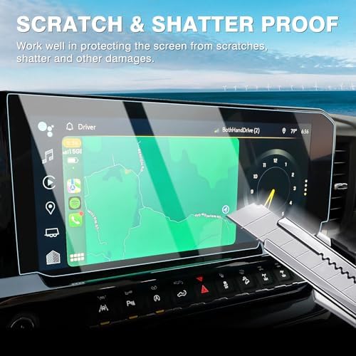 Anti-glare screen protector installation kit for Chevrolet truck