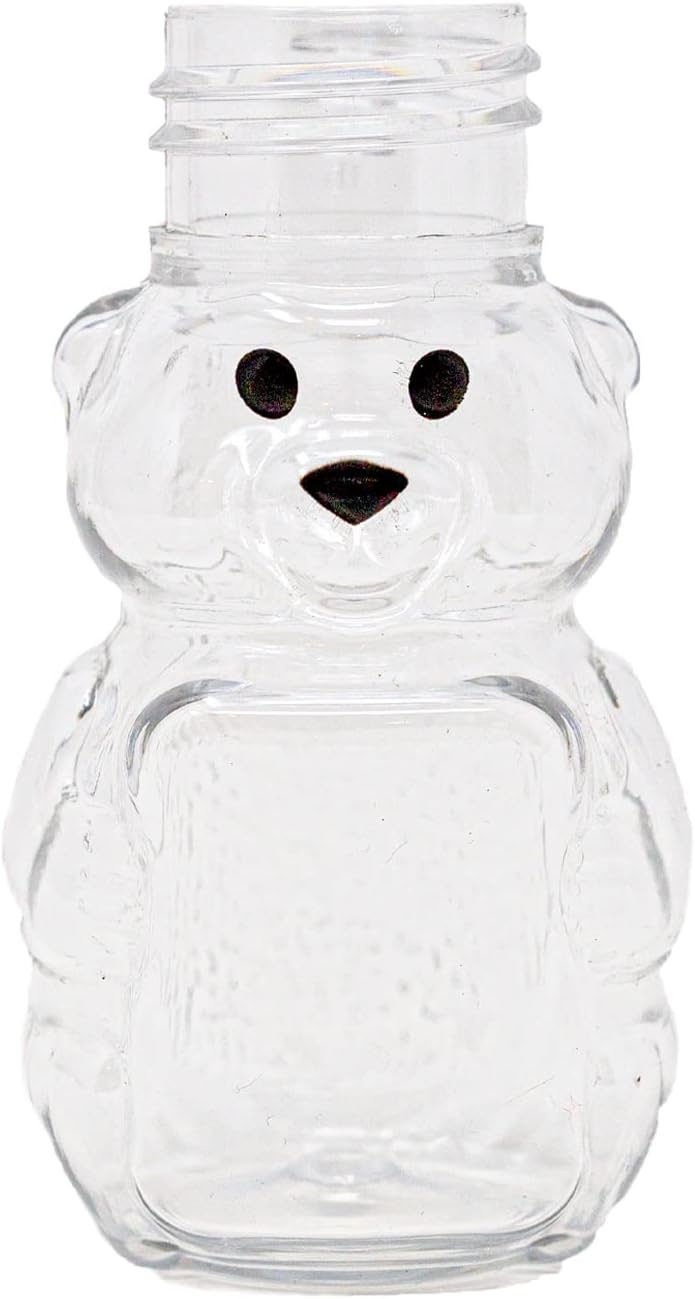Clearview Containers 2 Ounce Honey Bears filled with honey