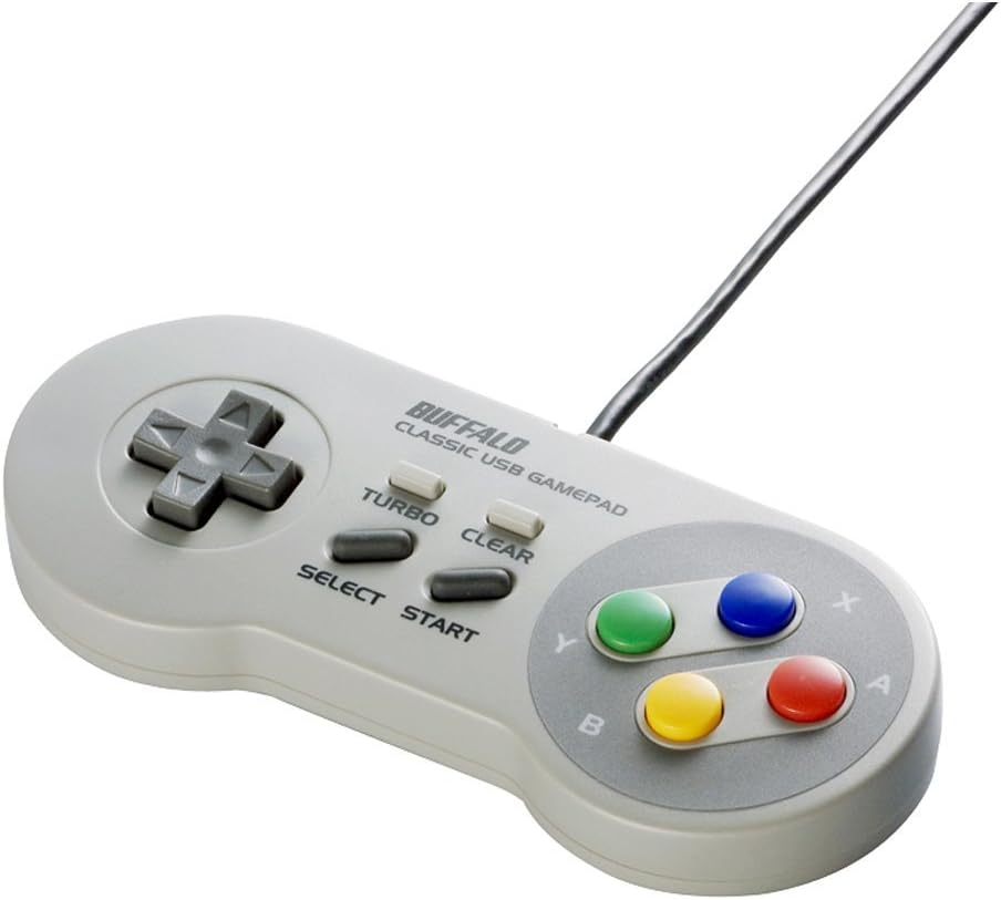 Buffalo classic USB gamepad front view retro controller