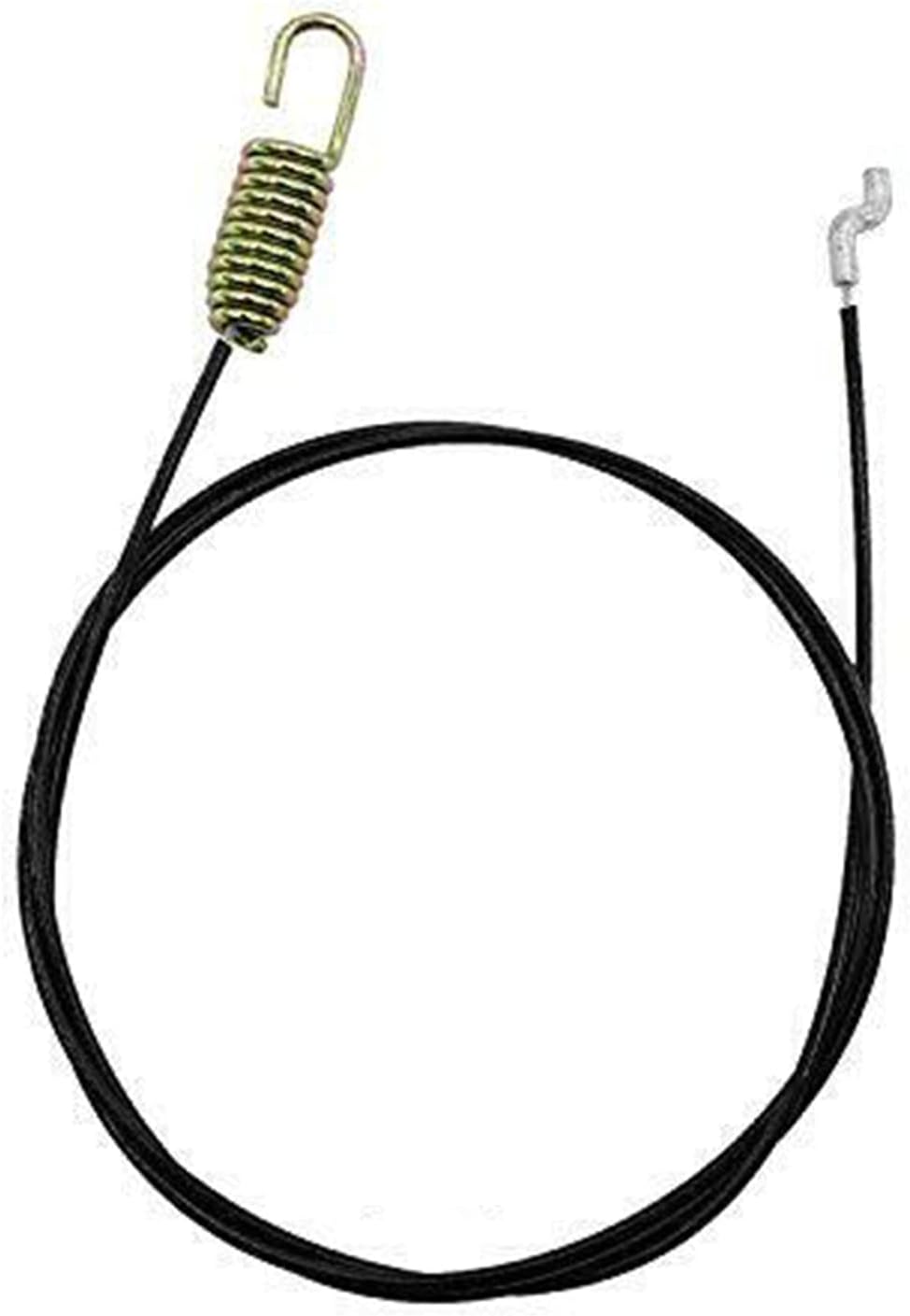 Rinlius auger cable front view showing overall length and fittings.