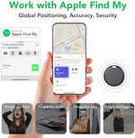 Smart Bluetooth item locator pack attached to a silver keychain