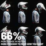 Atlas Brace protective riding collar rear view highlighting the flexible split-flex frame structure.