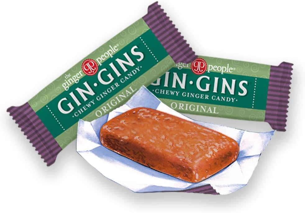 Vegan and gluten free certified seals on the original ginger candy bag.