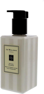Jo Malone Orange Blossom Body And Hand Lotion label typography close up