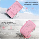 Canboc pink camera case and silicone sleeve with lens cover