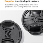 K&F Concept 52mm snap on camera lens cover with anti loss keeper leash attached