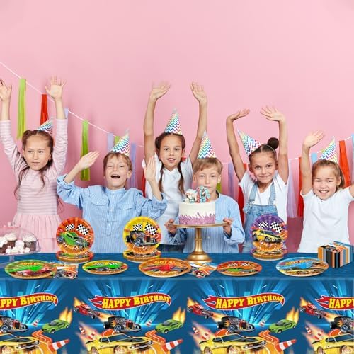 Full collection of Amscan hot car party supplies for kids