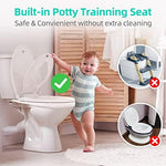 Uming family toilet seat showing the toddler potty training ring lowered for child use