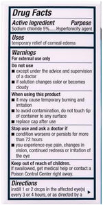 Muro 128 0.5 fluid ounce sterile ophthalmic solution pack of three
