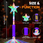 Close up of LED star tip on PartyFrenzy magic wand