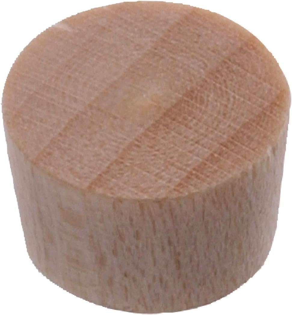 Hillman wooden flat plug front view hardware accessory