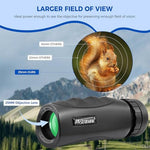 Astromania handheld optical scope angled view highlighting the waterproof nitrogen filled body and durable non slip exterior.