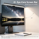Patented counterweight clip mechanism on Samphon lamp resting securely on a slim display bezel