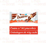 Kinder Bueno individually wrapped chocolate bars packaging