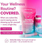 Authentic Pink Stork Fertility support packaging