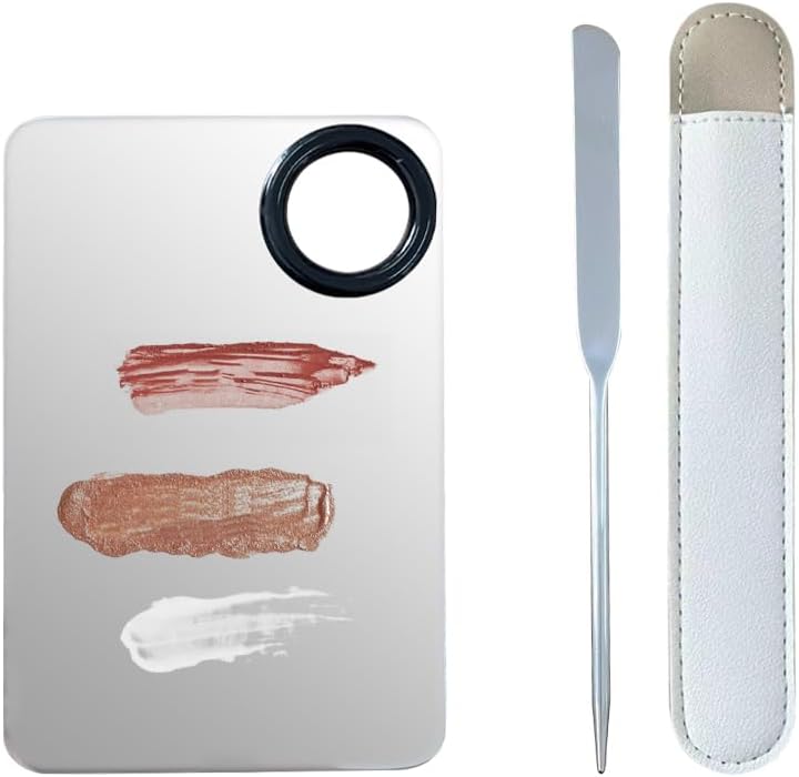 Korean Makeup Spatula Set, Professional Stainless Steel Makeup Spatula With Foundation Palette,Picasso Foundation Makeup stick Set - Image 1