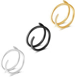 Stainless steel cartilage and helix earring layout
