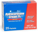 Maximum strength topical anti itch cream packets for poison ivy and psoriasis