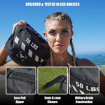 Unfilled Elite Sports training sandbag ready for sand weight customization