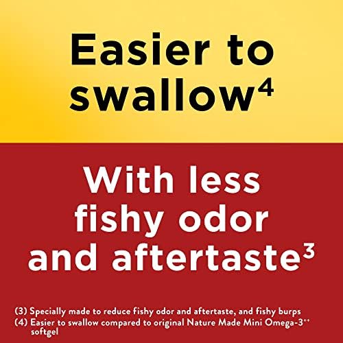 Nature Made authentic USA imported omega 3 fish oil dietary supplement side panel text