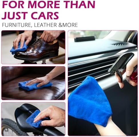 Cleaning a car dashboard with Tabounts multi-surface spray