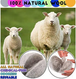Reusable three inch wool balls for energy efficient laundry drying