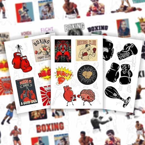 Close up of waterproof vinyl texture on boxing stickers