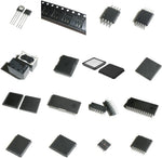 Close up of the QFN48 surface-mount pins and epoxy body