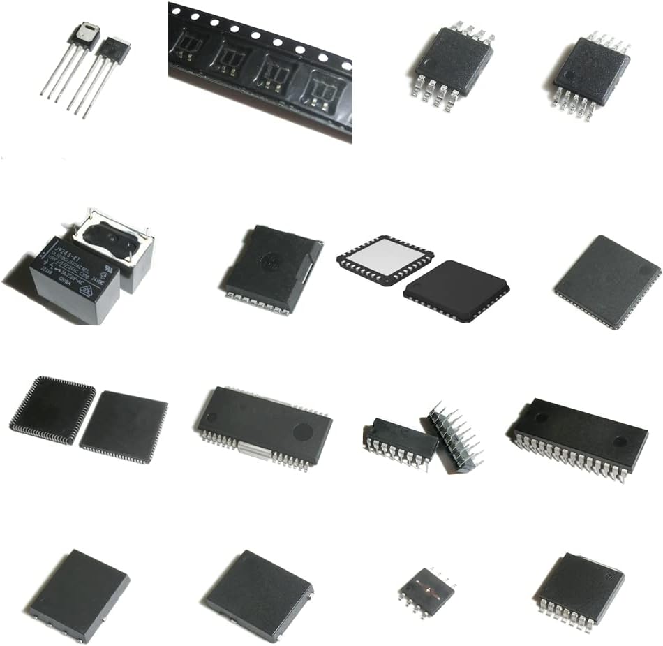 Close up of the QFN48 surface-mount pins and epoxy body